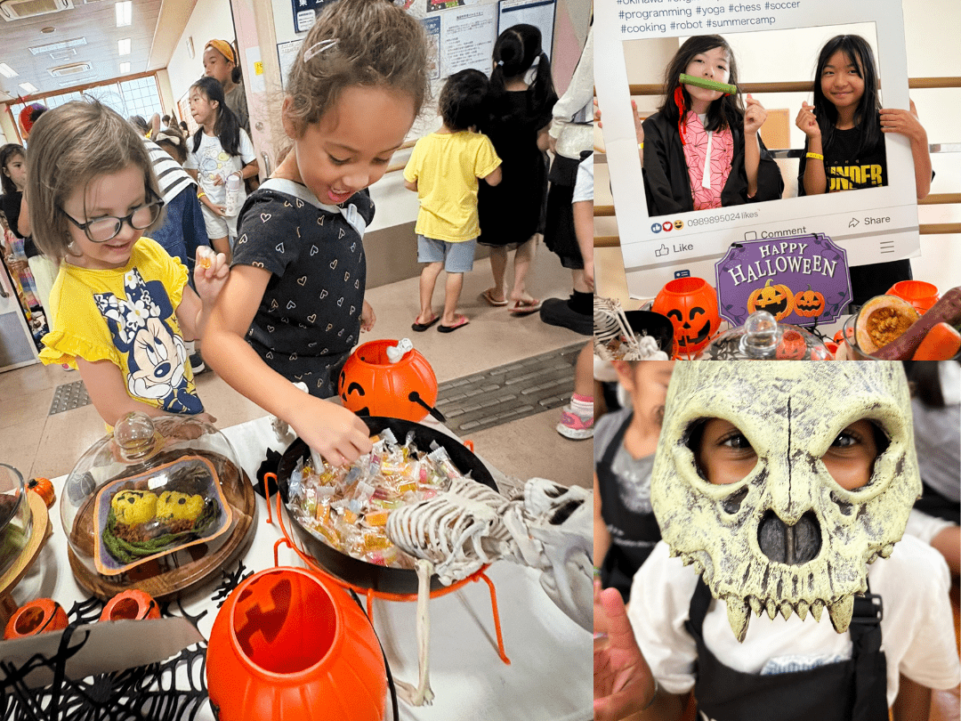 ハロウィン仮装で参加する子どもたちの様子