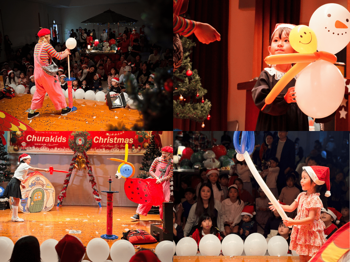 スクリーンに投影された合格者の紹介スライドと表彰の様子