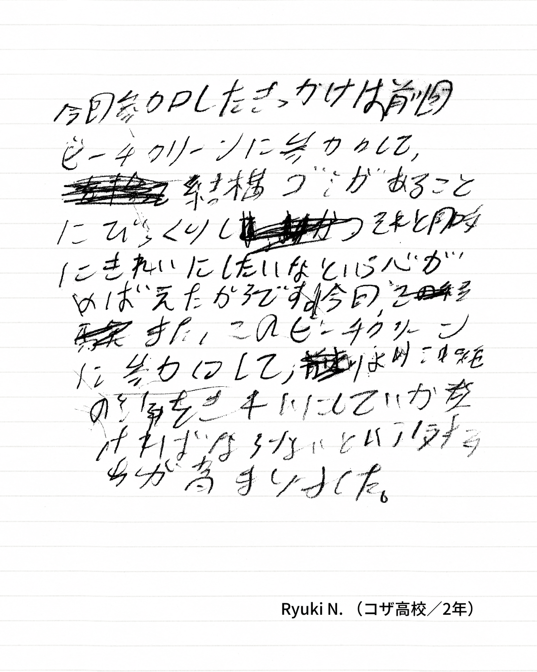 ビーチクリーンアップクラブ Vol.49 参加者アンケート9枚目