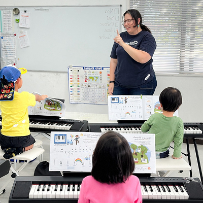 ピアノレッスン風景