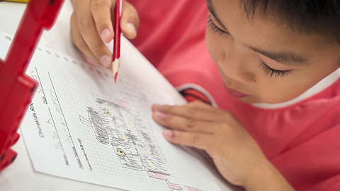 ジャーナルを書く様子